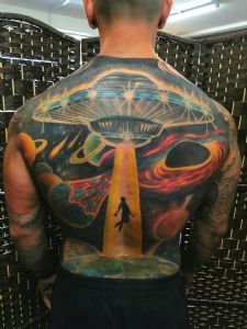 View UFO back piece by Tom Wood